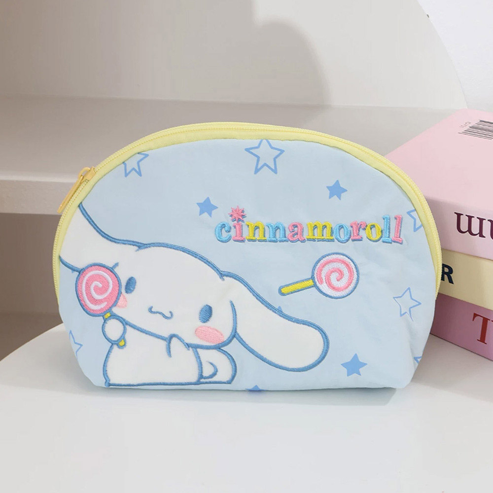 시나모롤 빈티지 반원 파우치