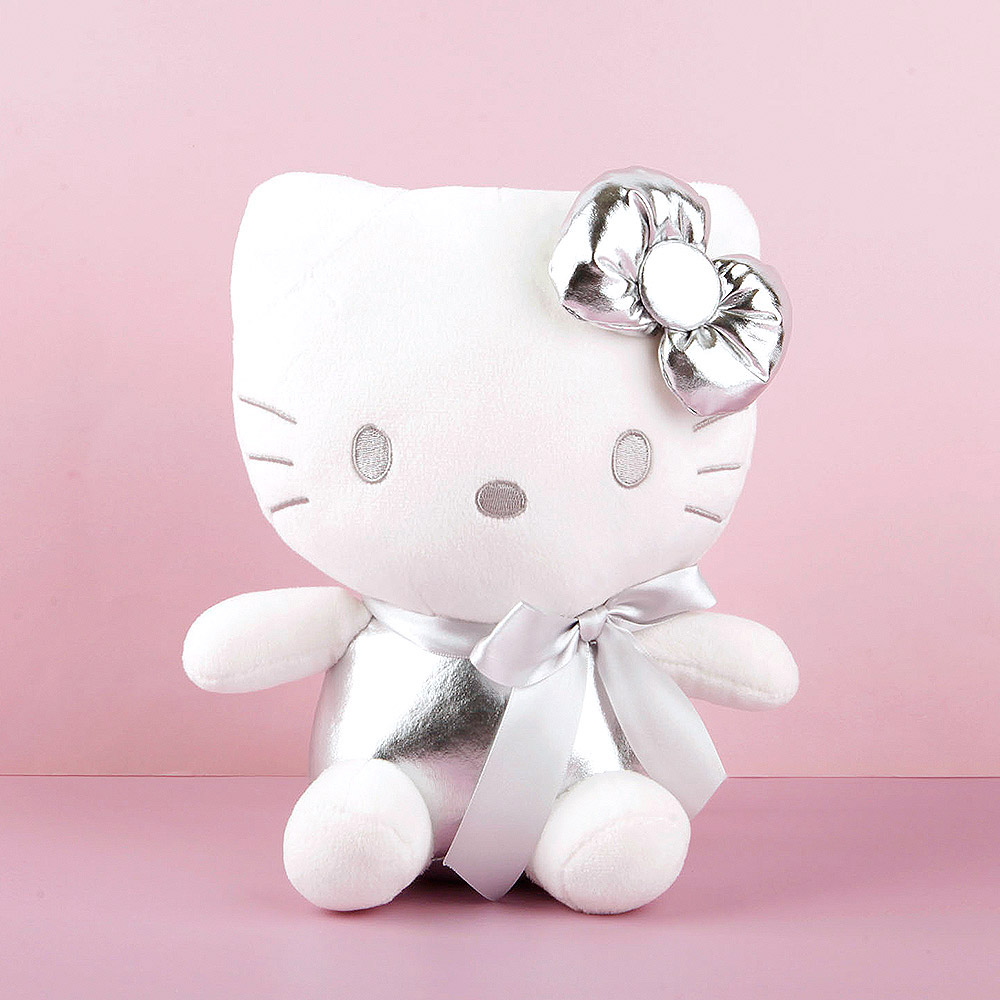 산리오 헬로키티 실버 봉제인형 중형