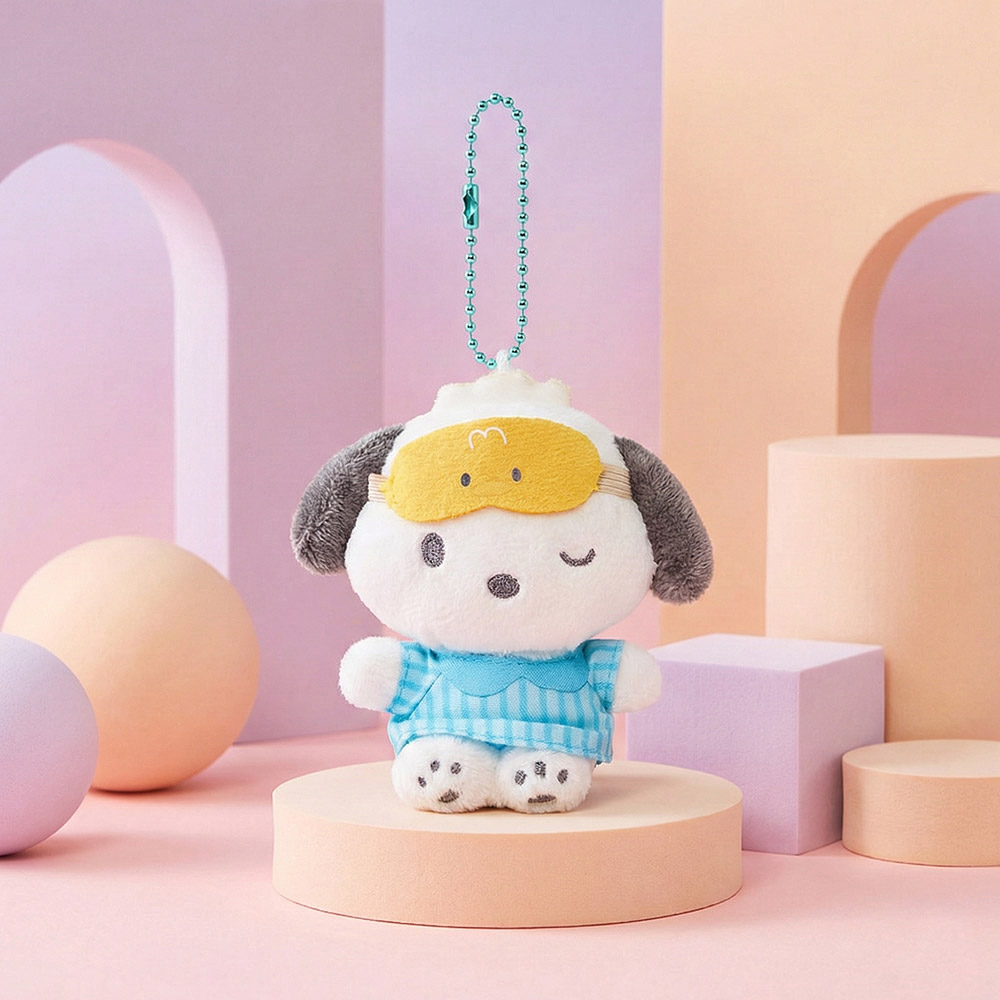 산리오 포차코 꿀잠 가방고리 8cm