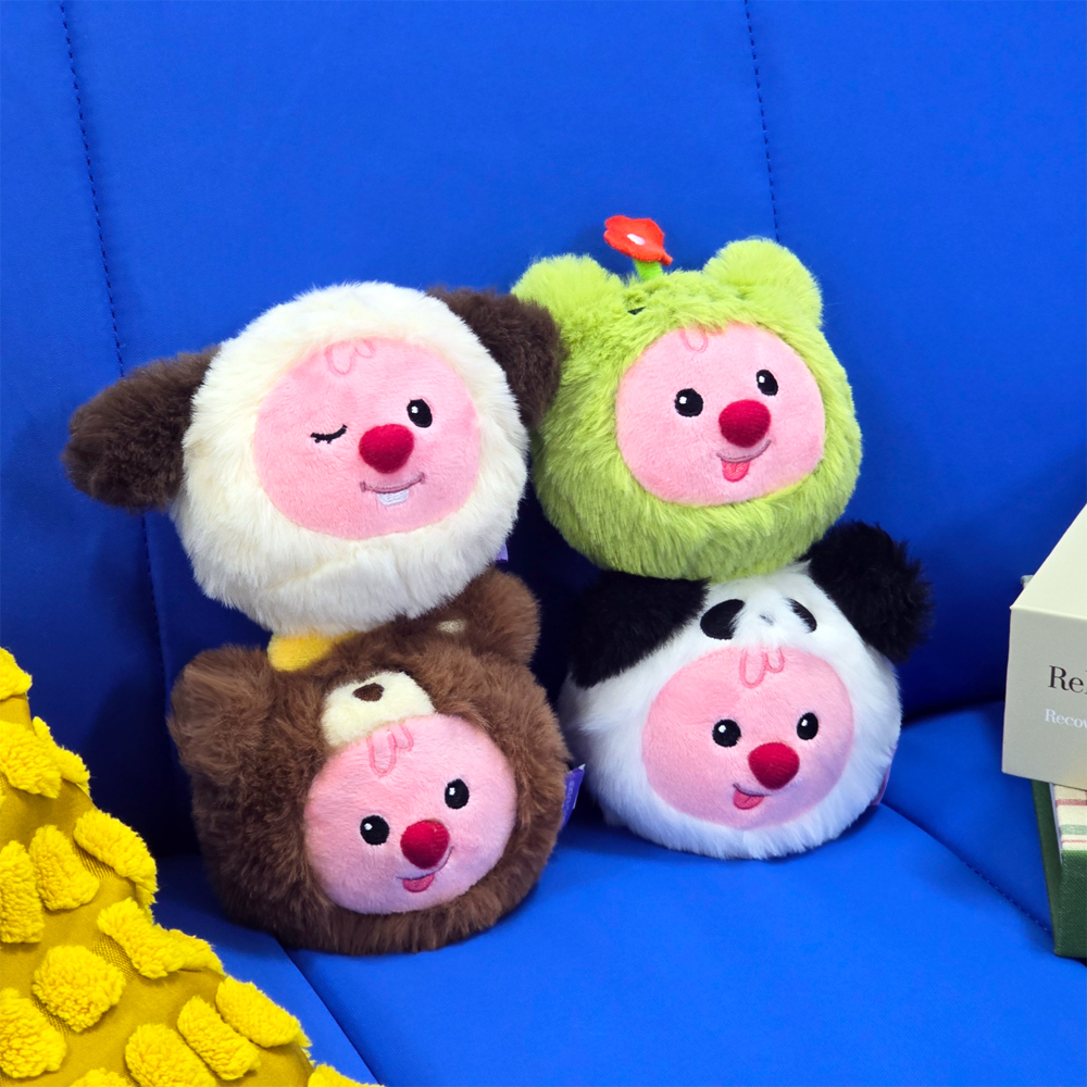 잔망루피 동물얼굴키링 인형 4종 택1