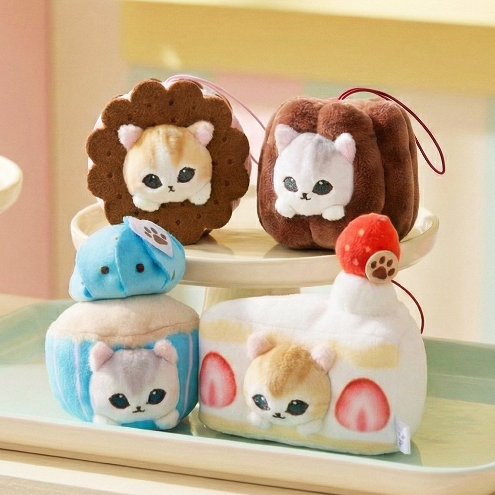 모후샌드 발바닥젤리 스위츠냥 인형키링 10cm - 랜덤