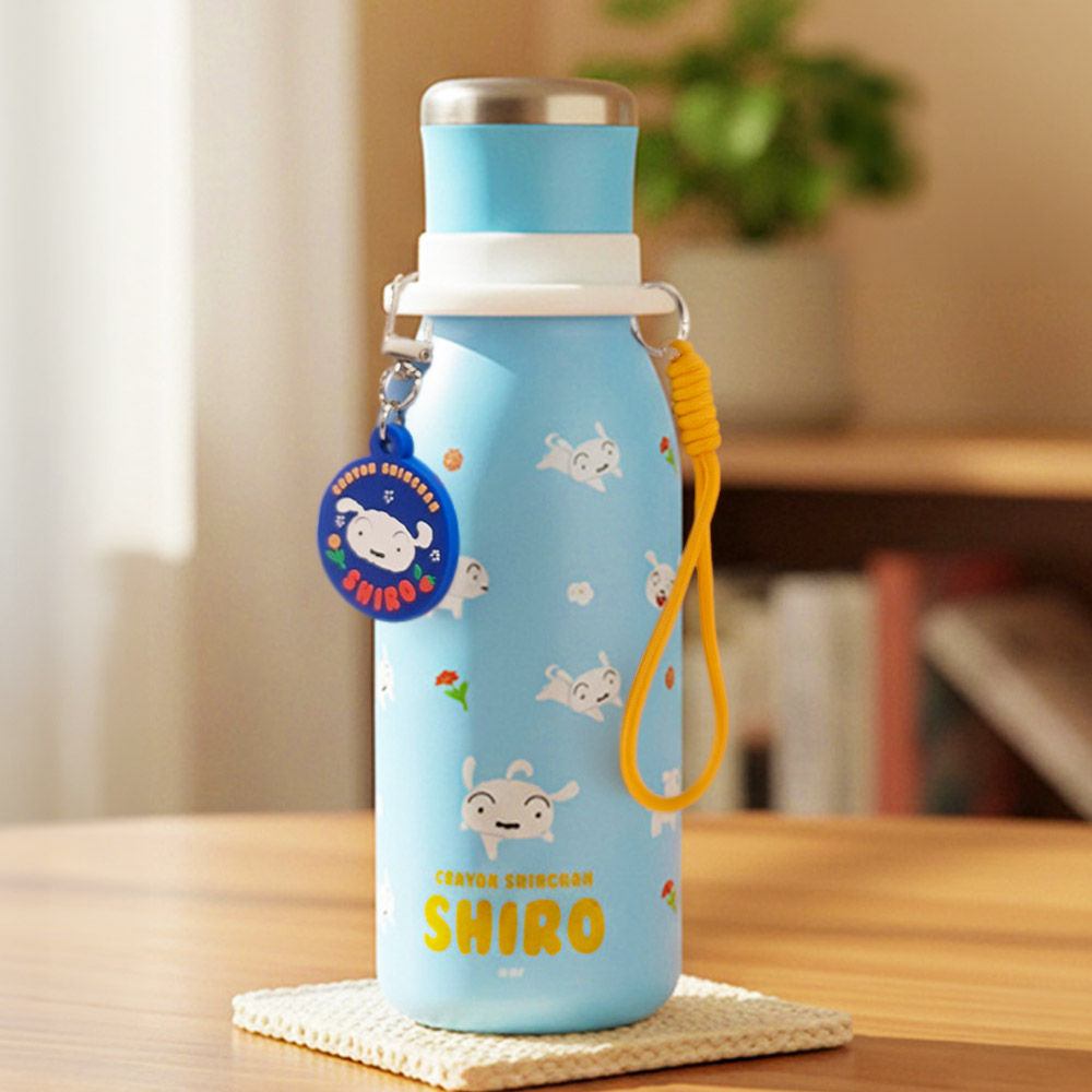 짱구 키링 스트랩 텀블러세트 500ml 흰둥이
