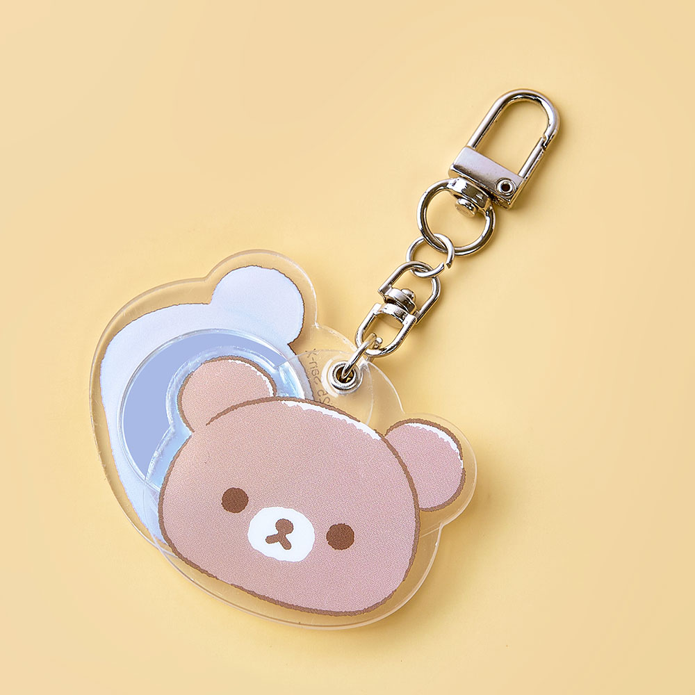 리락쿠마 베이직 키링거울 - 차이로이코구마