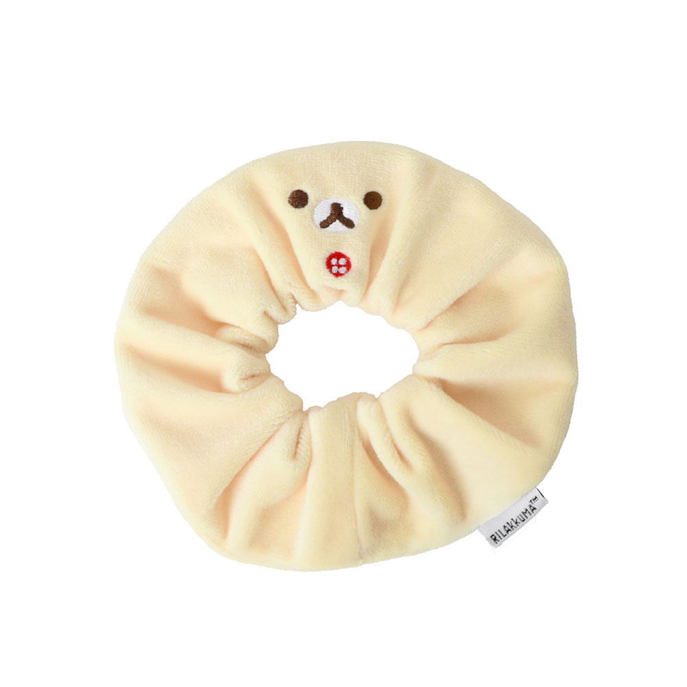 코리락쿠마 자수 스크런치