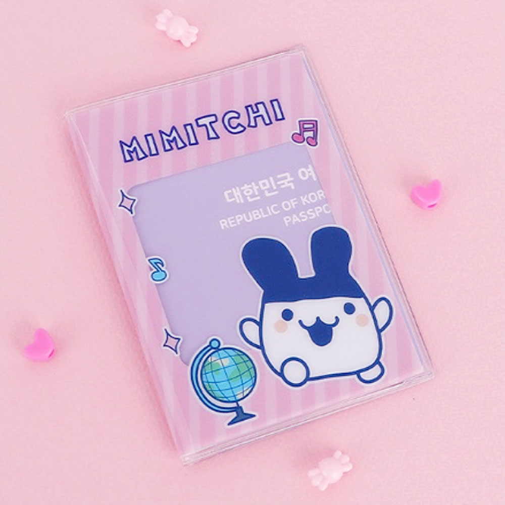 다마고치 미미치 트윙클 여권케이스 - 핑크