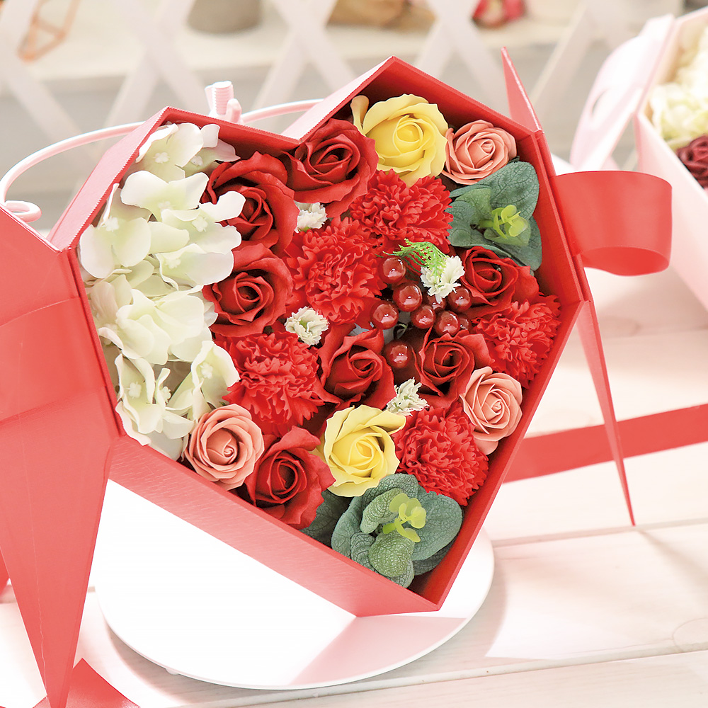 하트리본 플라워 용돈박스 비누꽃 어버이날 선물