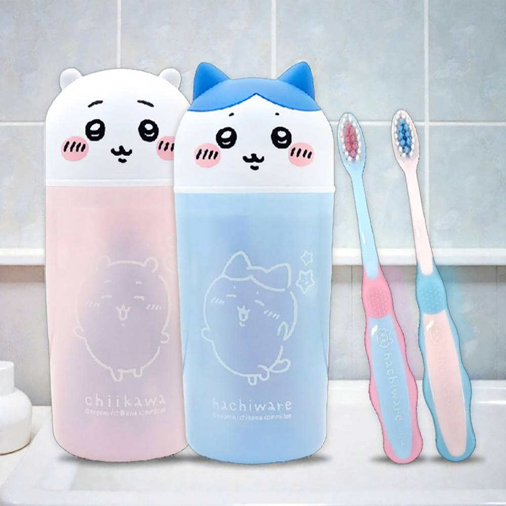 먼작귀 어린이 칫솔 4P 컵세트 - 8EA