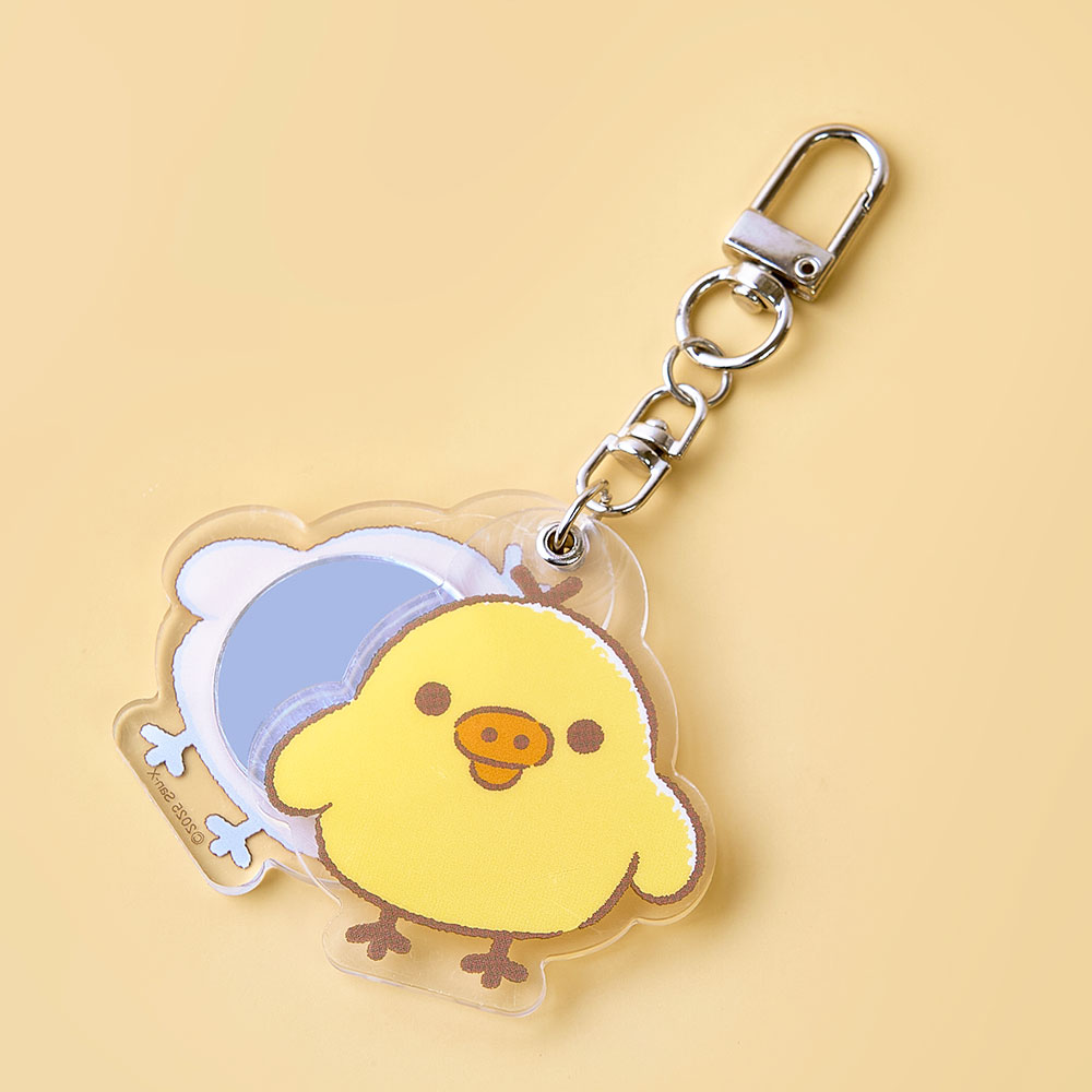 리락쿠마 베이직 키링거울 - 키이로이토리