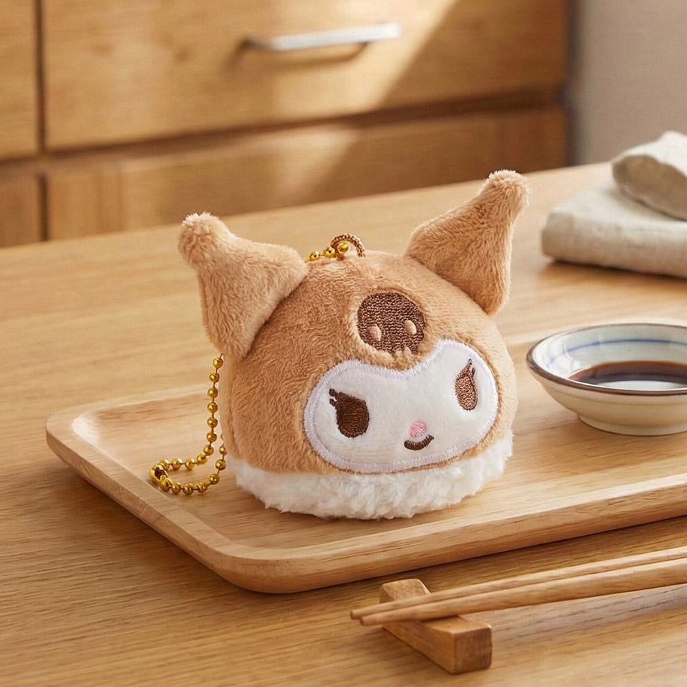 산리오 쿠로미 유부 초밥 가방고리 5cm