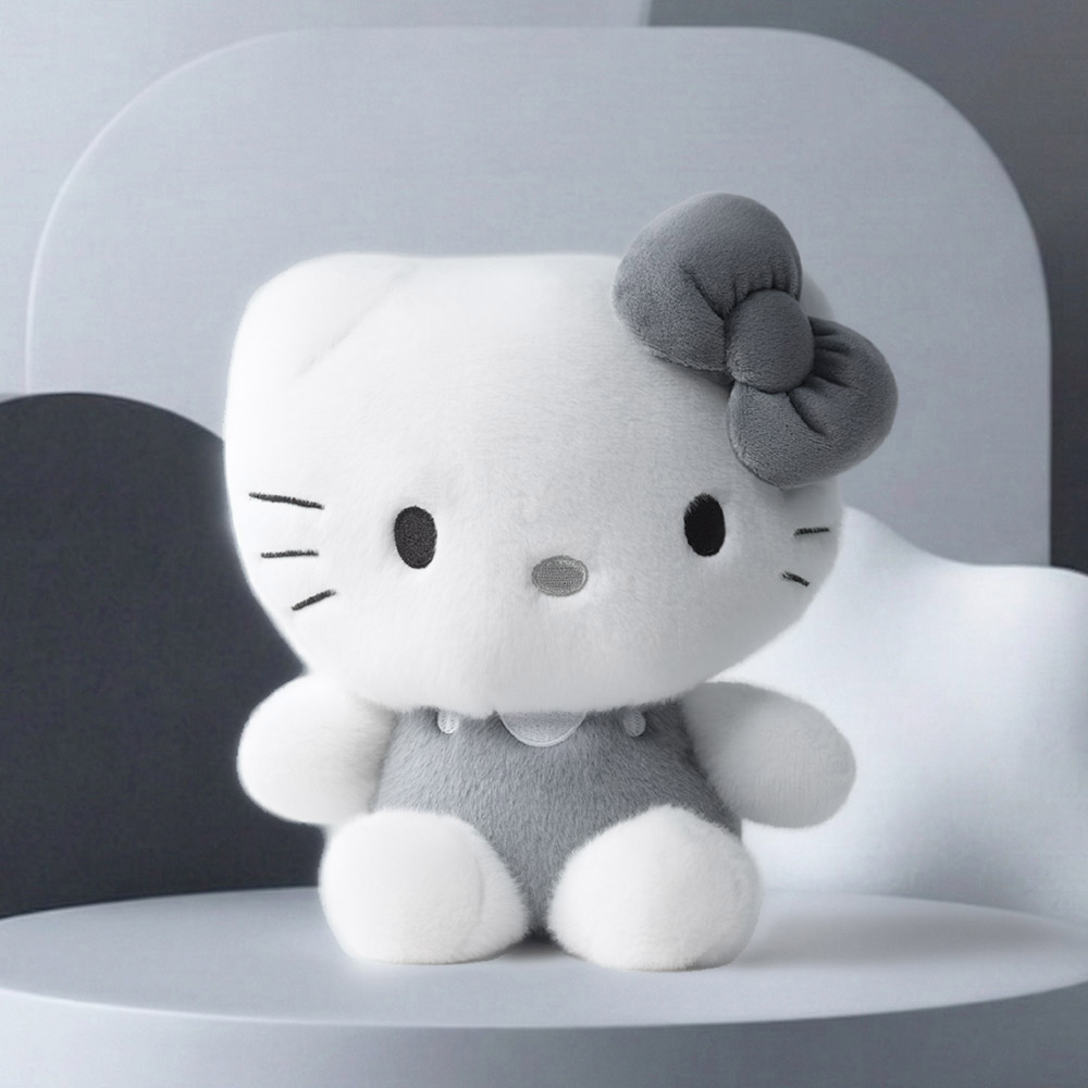 산리오 헬로키티 모노톤 봉제인형 25cm 중형