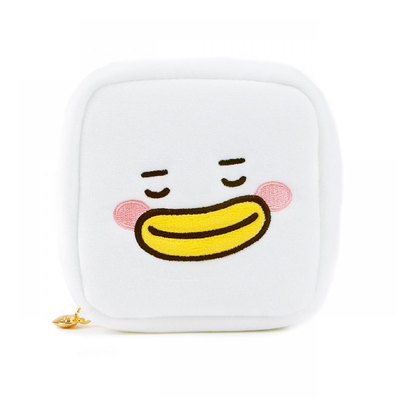 B급패밀리 사각파우치 트윈덕 흰오리