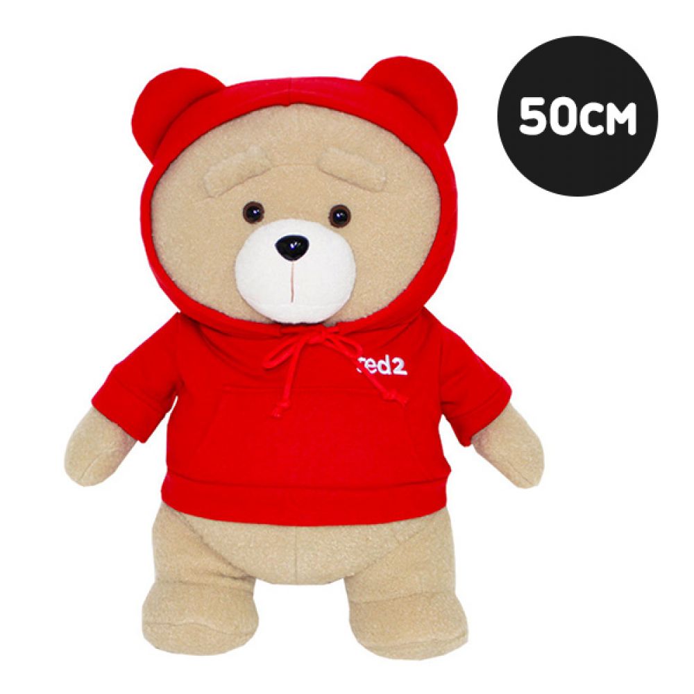 19곰테드 인형 후드티 2.0 레드 50cm